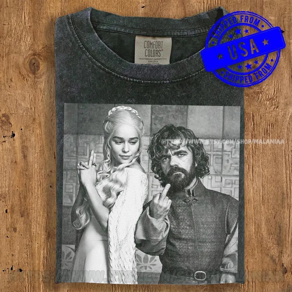 Daenerys And Tyrion Retro Game Of Thrones T Shirt
